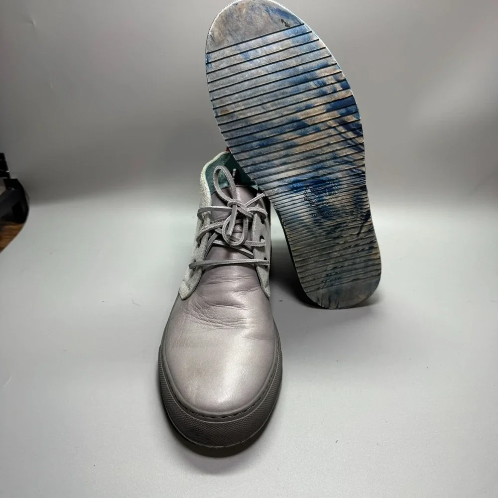Del Toro Chukka‎ Suede Boots Mens Size 9 Gray Leather Made in Italy